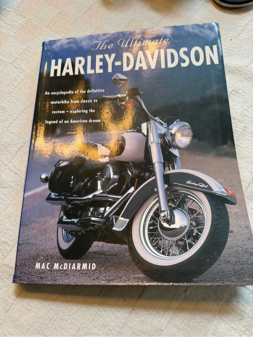 Harley-Davidson Blue and Black Hardcover Coffee Table Book